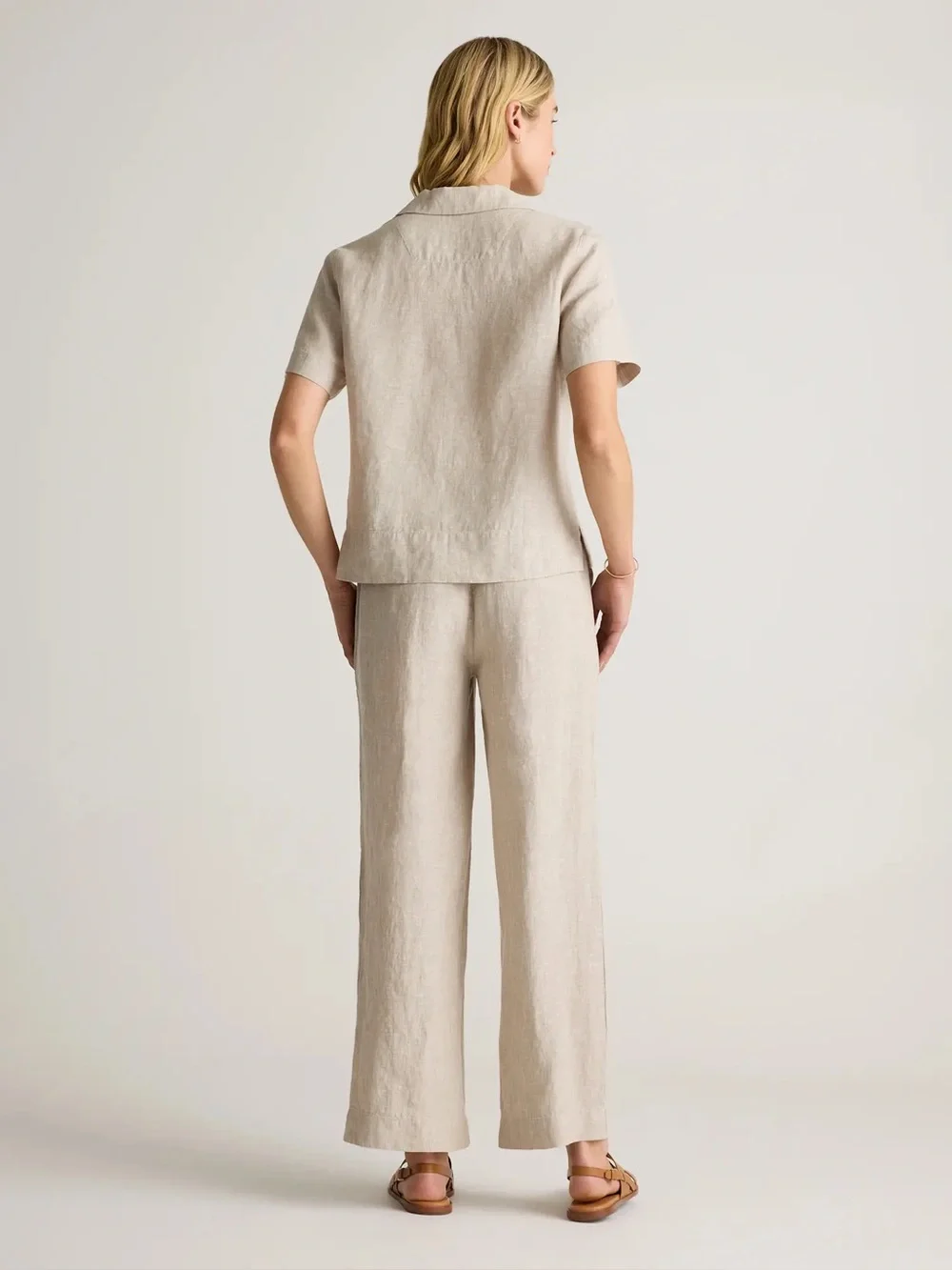 Quince 100% European Linen Wide Leg Pants Size XL